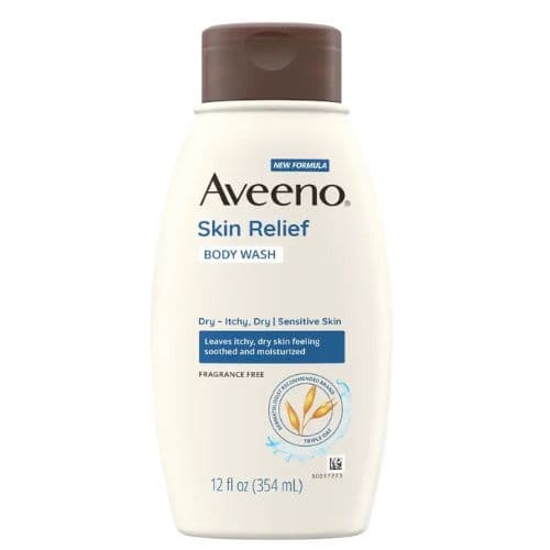 Gel douche sans parfum pour peaux sensibles, sèches et irritées AVEENO 354 ml